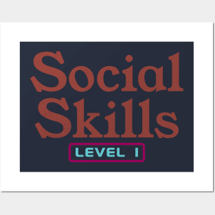 Social Skills Video Game Humor Posters and Art